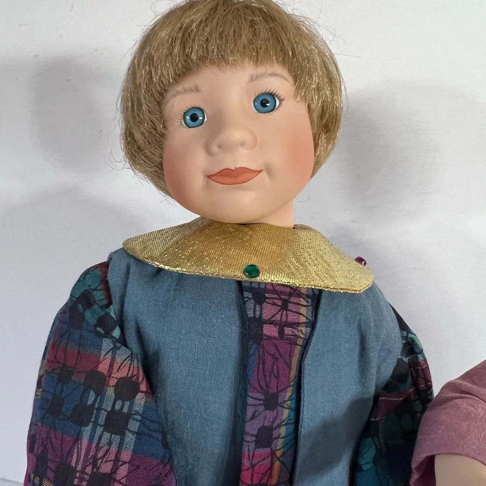 Vintage Ashton Drake Porcelain Doll Prince King Lot of 2 Dolls 12